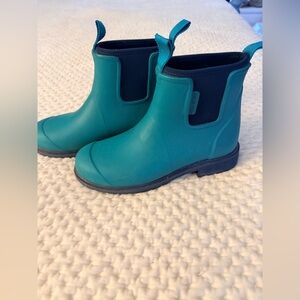 Women's Teal Winter Rain Boots